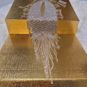 Glamorous Necklace. Statement. Sparkly!✨ Silver tone. Natasha. New.